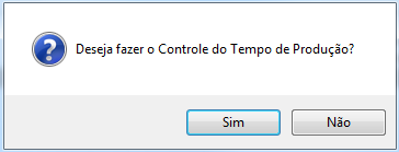 Mensagem de confirmação