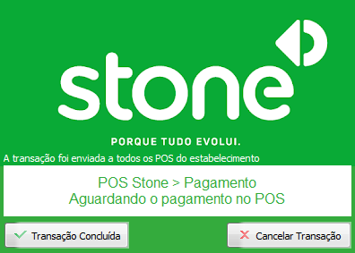Transação enviada