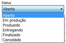 Status do pedido