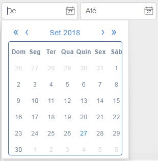 Calendário de datas