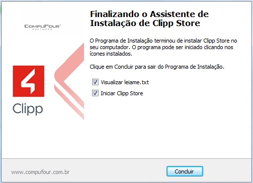 Conclusão da instalação