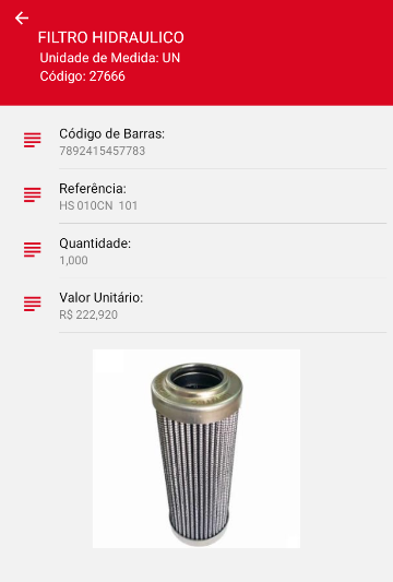 Item consultado
