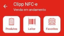 Busca de produtos na venda