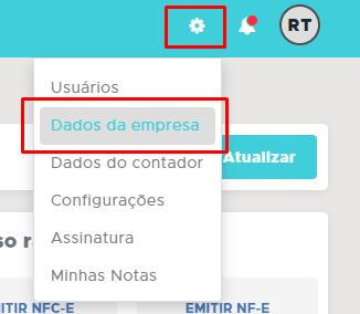 Dados da empresa