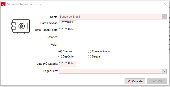 Tipos de lançamento