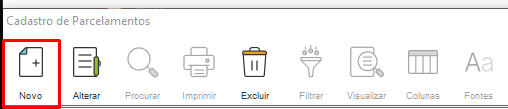 Botão Novo