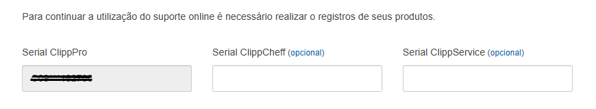 Registro de sistemas complementares pelo site