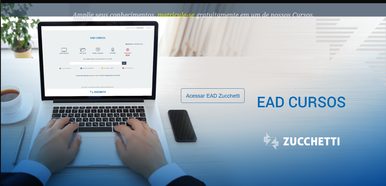 Botão Acessar EAD Zucchetti