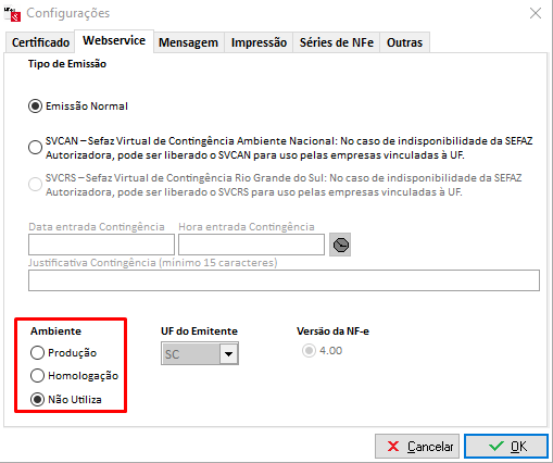 Ambiente Produção