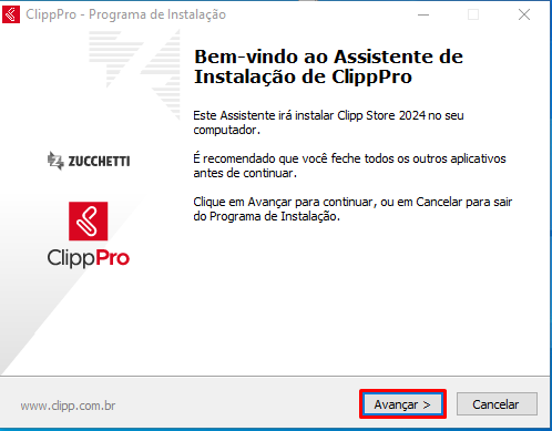 Início da atualização