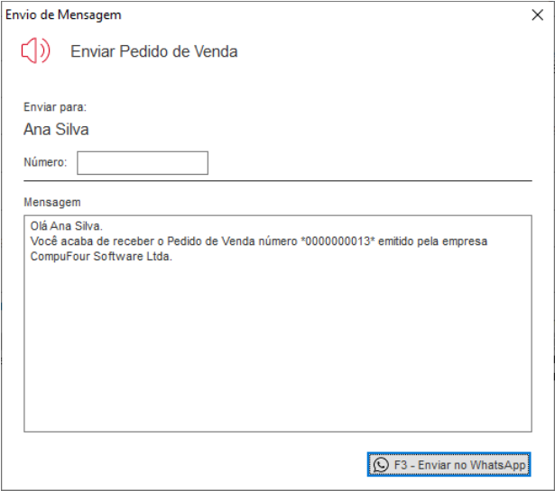 Confirmação antes do envio