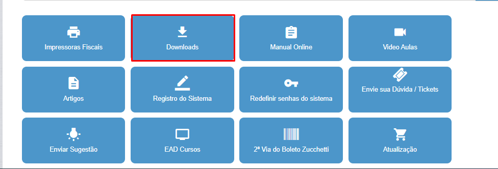 Opção Downloads