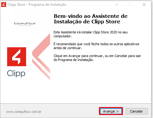 Início da instalação