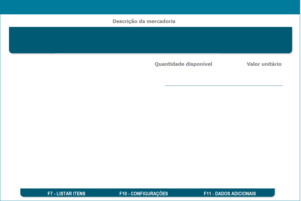 Busca de produto no Terminal de Consulta