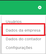 Configurações - Dados da Empresa