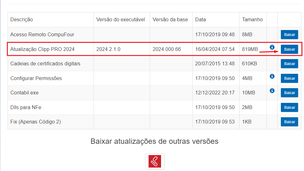 Arquivo da versão PRO