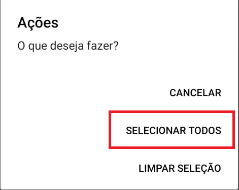 Selecionar todos os pedidos