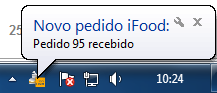 Notificação de pedido iFood