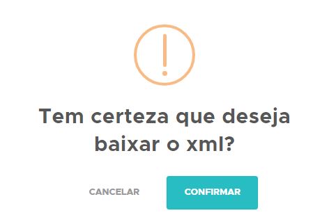 Confirmar geração do XML