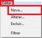Editar - Novo no módulo de Bancos