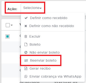 Reenviar Boleto