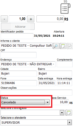 Cancelar pedido