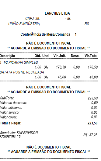 Impressão da conferência