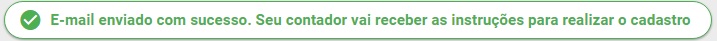 E-mail de instruções ao contador