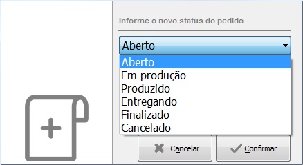 Seleção de status