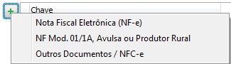 Seleção do tipo de documento a vincular