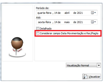 Relatório por data de movimentação