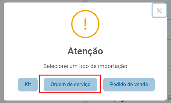 Importar OS no PDV