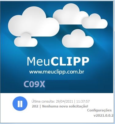 MeuClipp iniciado
