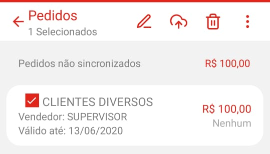 Pedidos filtrados