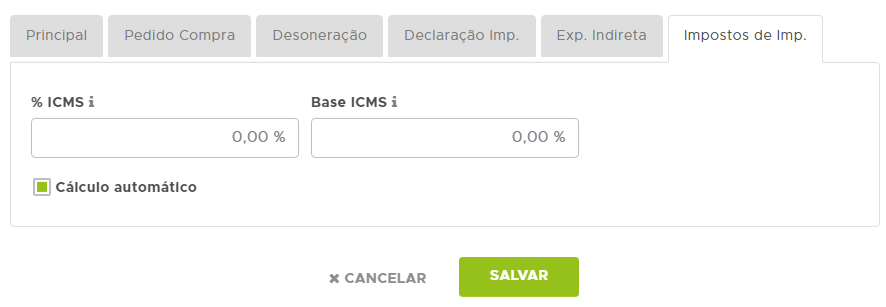 ICMS do imposto de importação