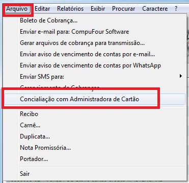 Conciliação com administradora