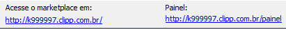 Links MarketPlace e Painel