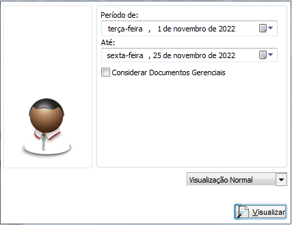 Período e documentos gerenciais