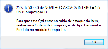 Percentual e quantidade a processar