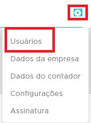 Acesso a Configurações - Usuários