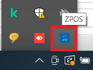ZPOS na bandeja do Windows
