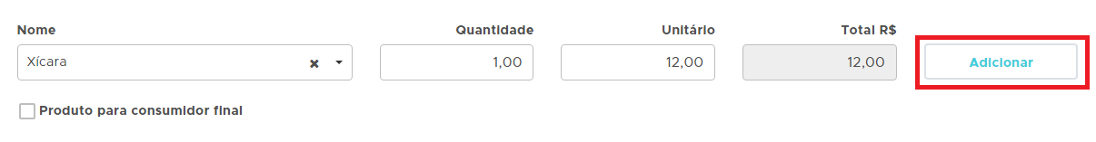 Produtos da importação