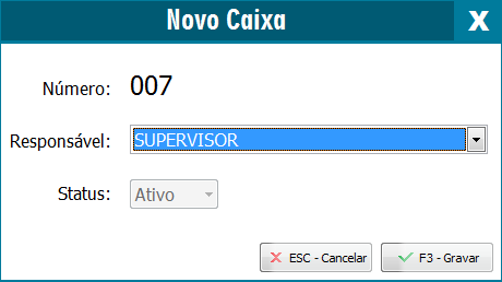 Responsável pelo caixa