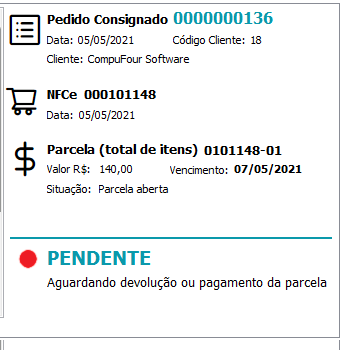 Consignado pendente