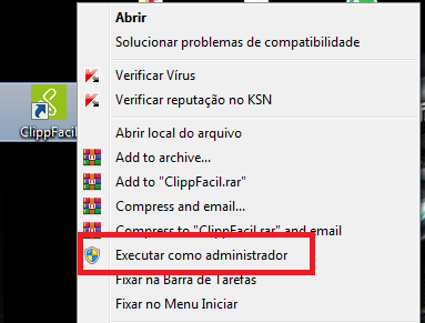 Executar integrador como administrador