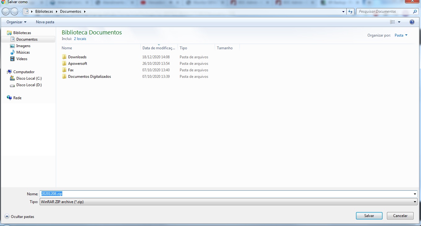 Link para baixar o backup