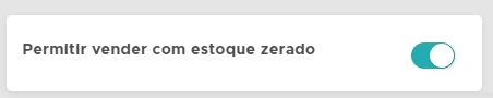 Opção para permitir venda sem estoque