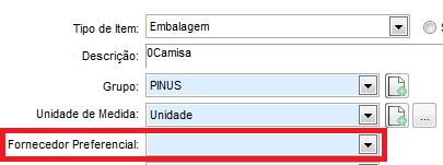 Fornecedor preferencial