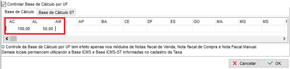 Bases de cálculo por UF