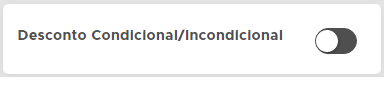 Opções de desconto condicional e incondicional na base do ICMS